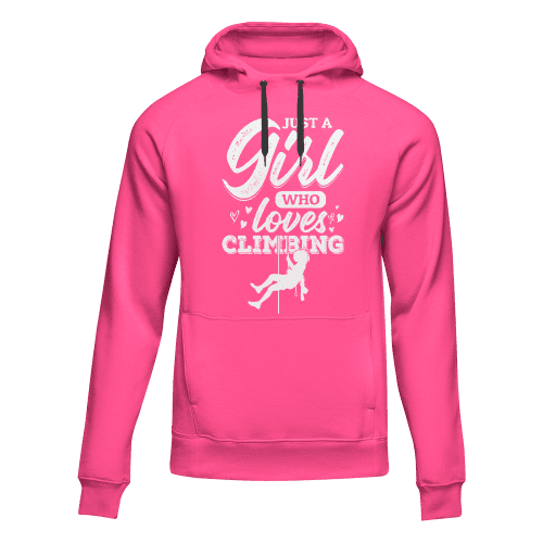 Climbing Just A Girl Who Loves Climbing Unisex Hoodie