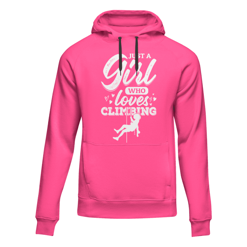 Climbing Just A Girl Who Loves Climbing Unisex Hoodie