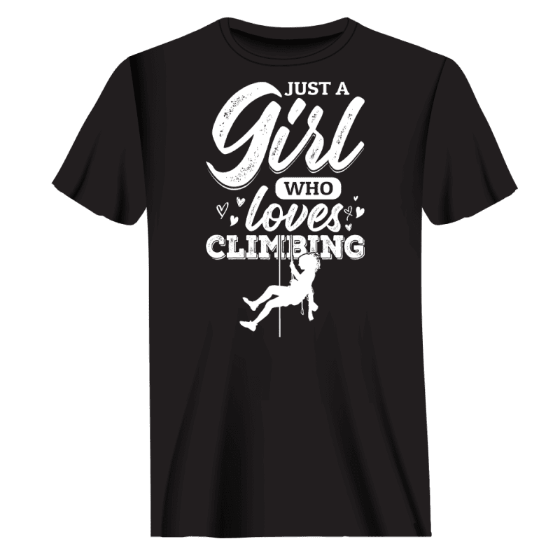 Climbing Just A Girl Who Loves Climbing Man T-Shirt