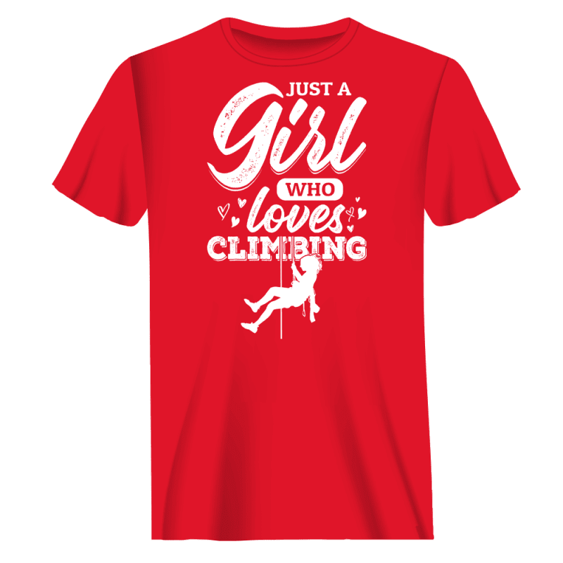 Climbing Just A Girl Who Loves Climbing Man T-Shirt