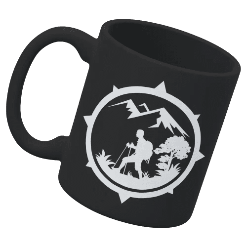 Hiking Mountain Compass 11oz Mug