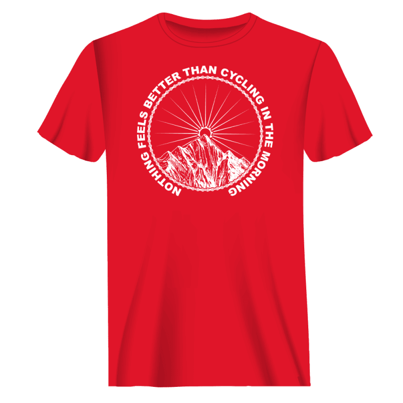 Cycling In The Morning Man T-Shirt