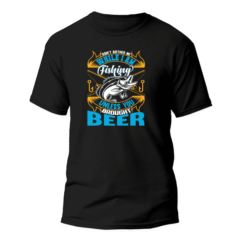 Don't Bother Me While I'm Fishing Man T-Shirt