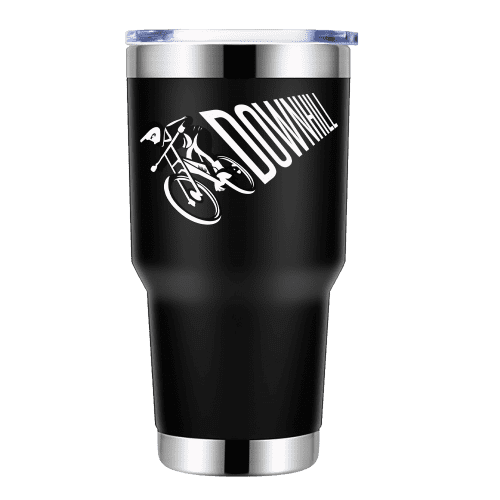 Downhill Cycling 30oz Tumbler Black