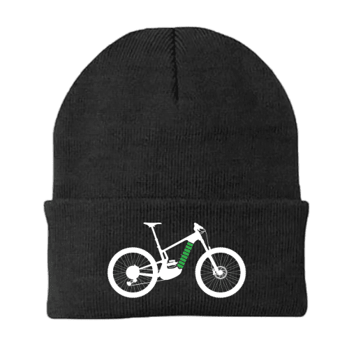 E Bike Embroidered Beanie