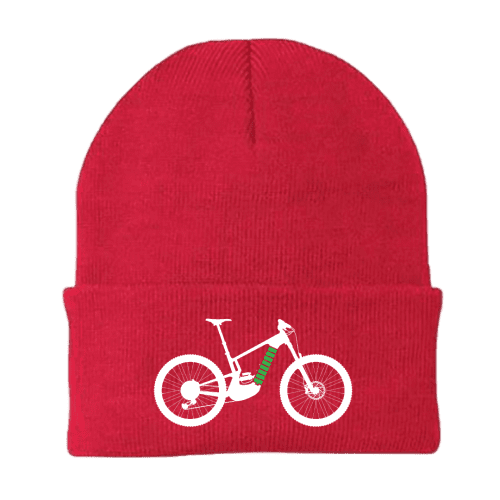 E Bike Embroidered Beanie