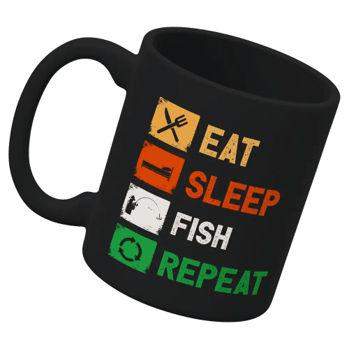 Eat Sleep Fishing Repeat 11oz Mug