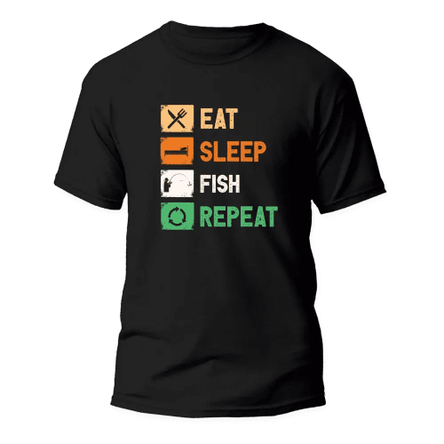 Eat Sleep Fishing Repeat Man T-Shirt