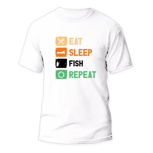 Eat Sleep Fishing Repeat Man T-Shirt