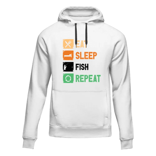 Eat Sleep Fishing Repeat Unisex Hoodie