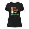 Eat Sleep Fishing Repeat T-Shirt for Women