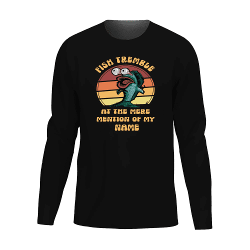 Fish Tremble Men Long Sleeve Shirt