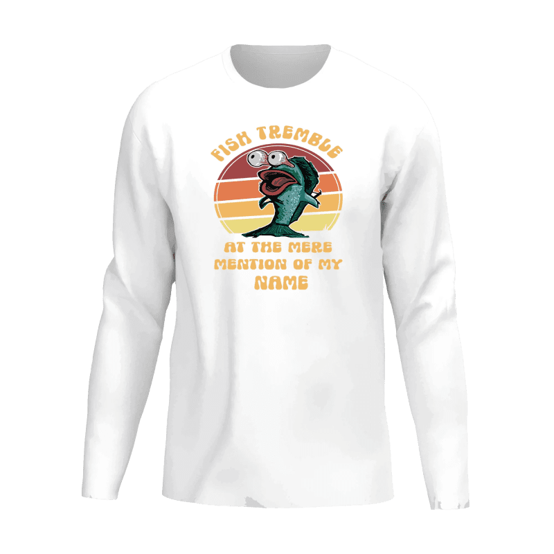 Fish Tremble Men Long Sleeve Shirt