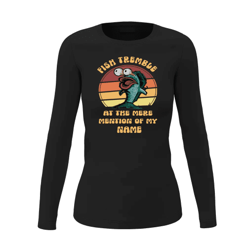 Fish Tremble Women Long Sleeve Shirt