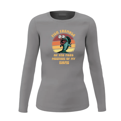 Fish Tremble Women Long Sleeve Shirt