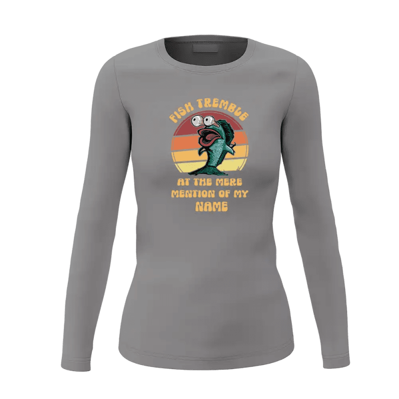 Fish Tremble Women Long Sleeve Shirt