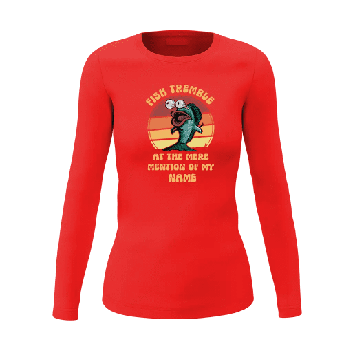 Fish Tremble Women Long Sleeve Shirt