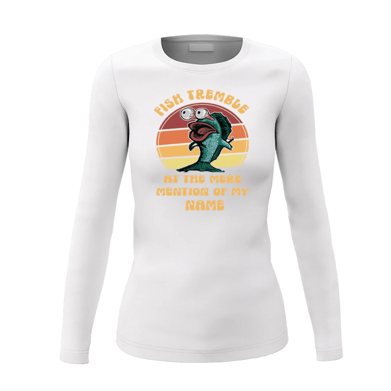 Fish Tremble Women Long Sleeve Shirt