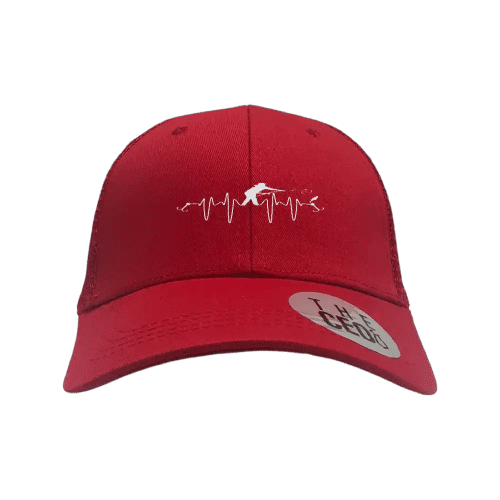 Fishing Heart Beat Embroidered Trucker Hat