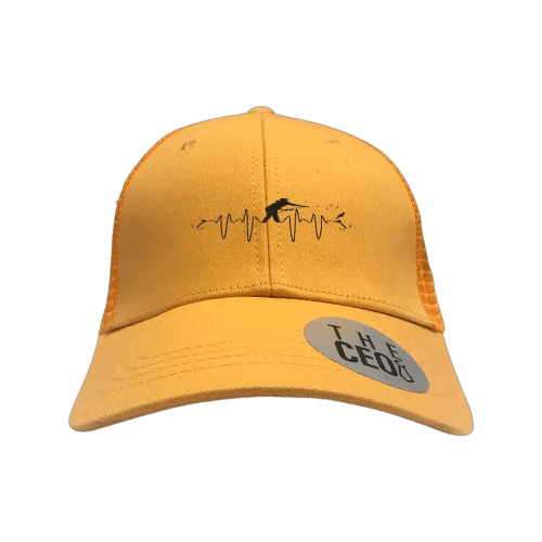 Fishing Heart Beat Embroidered Trucker Hat