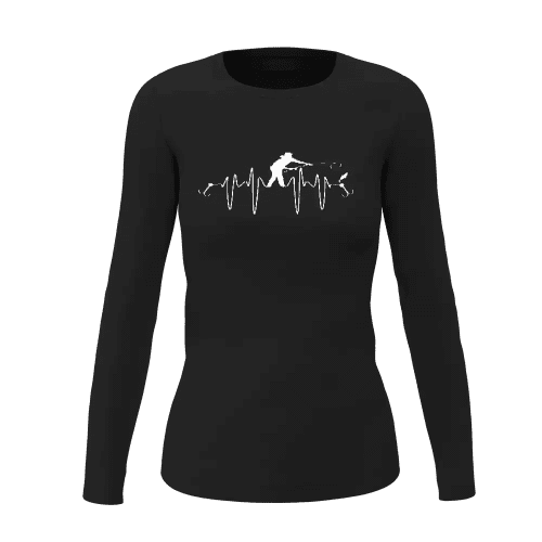 Fishing Heart Beat Women Long Sleeve Shirt