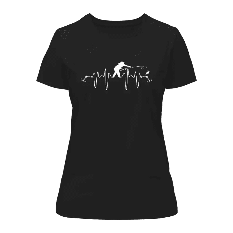 Fishing Heart Beat T-Shirt for Women