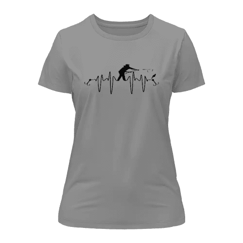 Fishing Heart Beat T-Shirt for Women