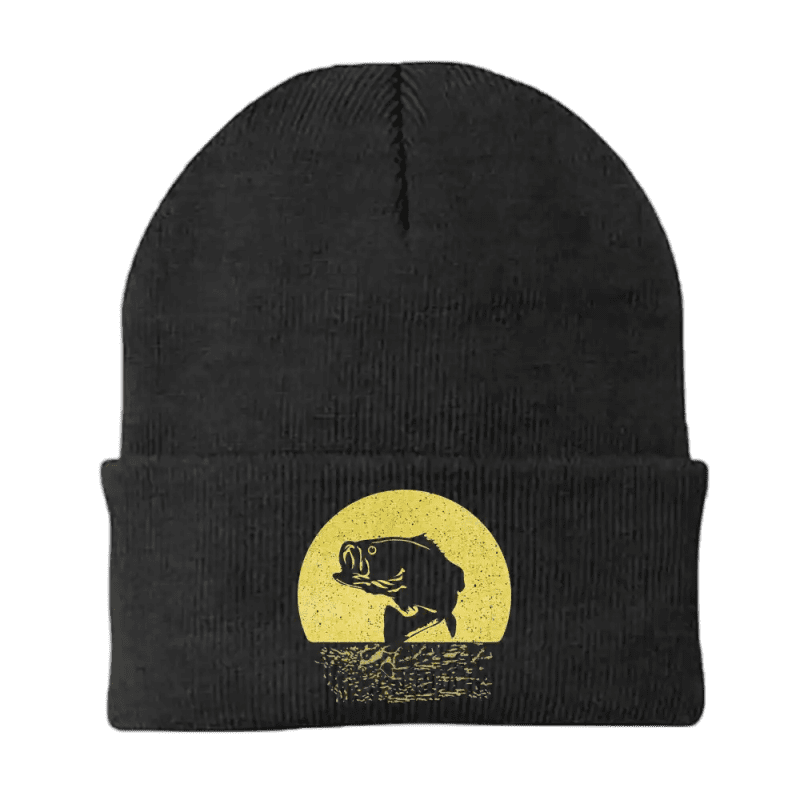 Fishing Embroidered Beanie