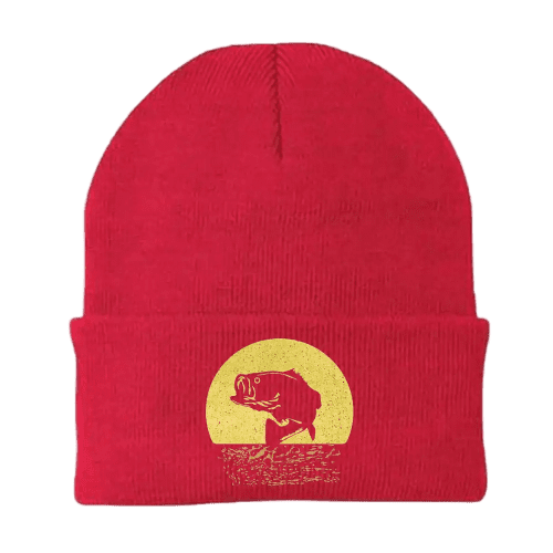 Fishing Embroidered Beanie