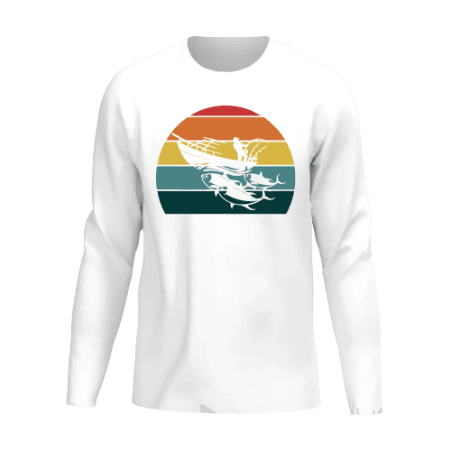 Fishing Boat Men Long Sleeve Shirt