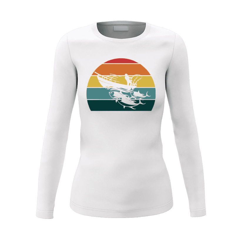 Fishing Boat Women Long Sleeve Shirt