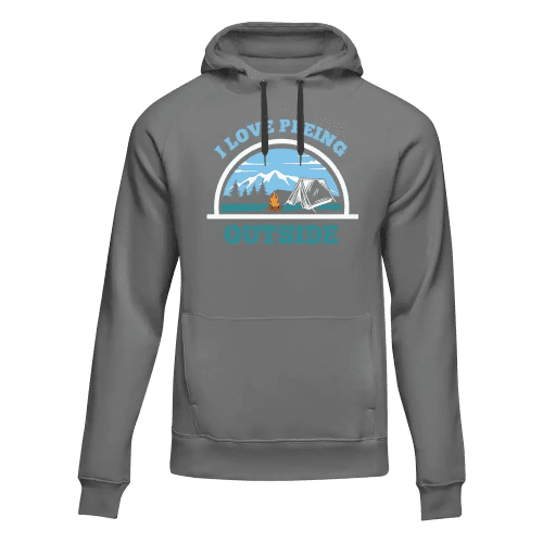 I Love Peeing Outside Men Adult Fleece Hooded Sweatshirt