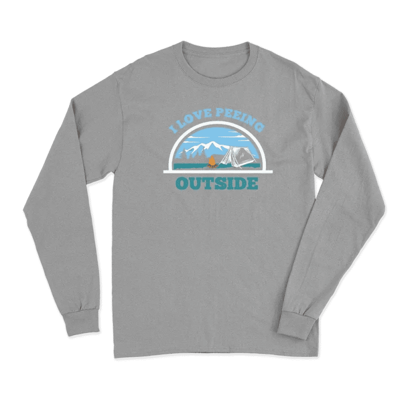 I Love Peeing Outside Men Long Sleeve T-Shirt