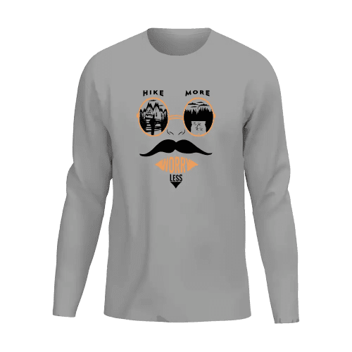 Hike More Worry Less Men Long Sleeve Shirt