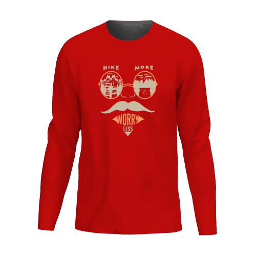 Hike More Worry Less Men Long Sleeve Shirt