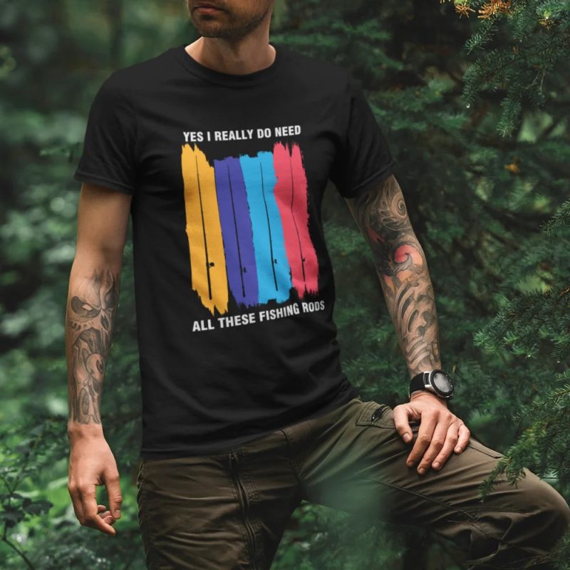 I really need these rods men t shirt black model