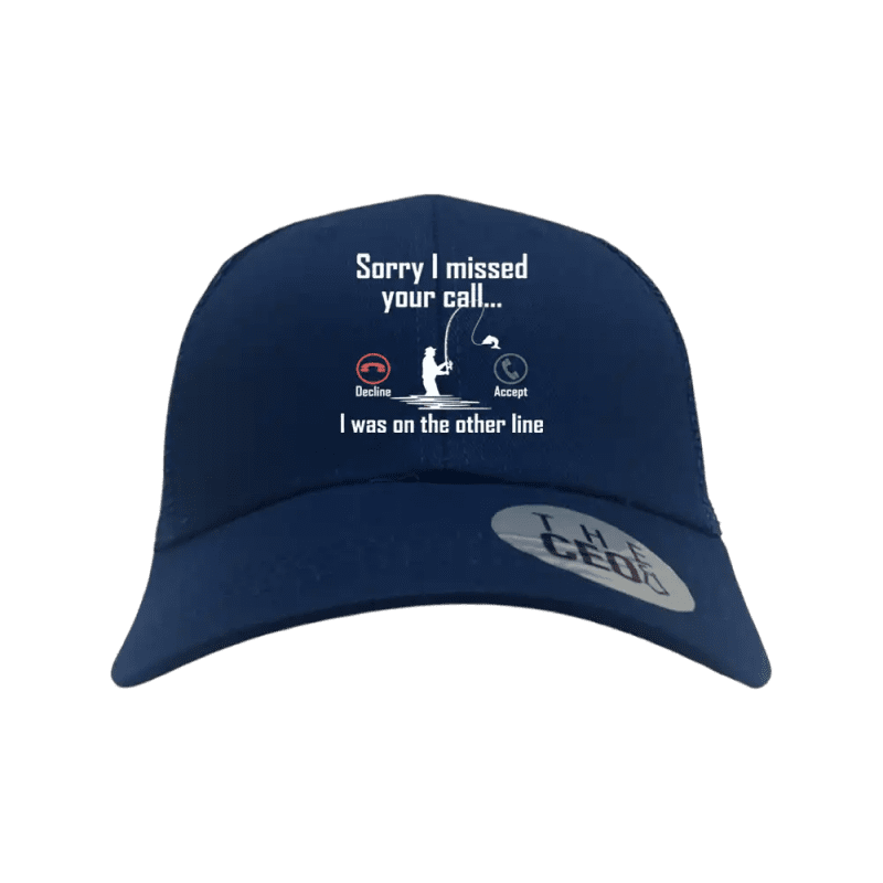 I Was On Another Line v2 Embroidered Trucker Hat