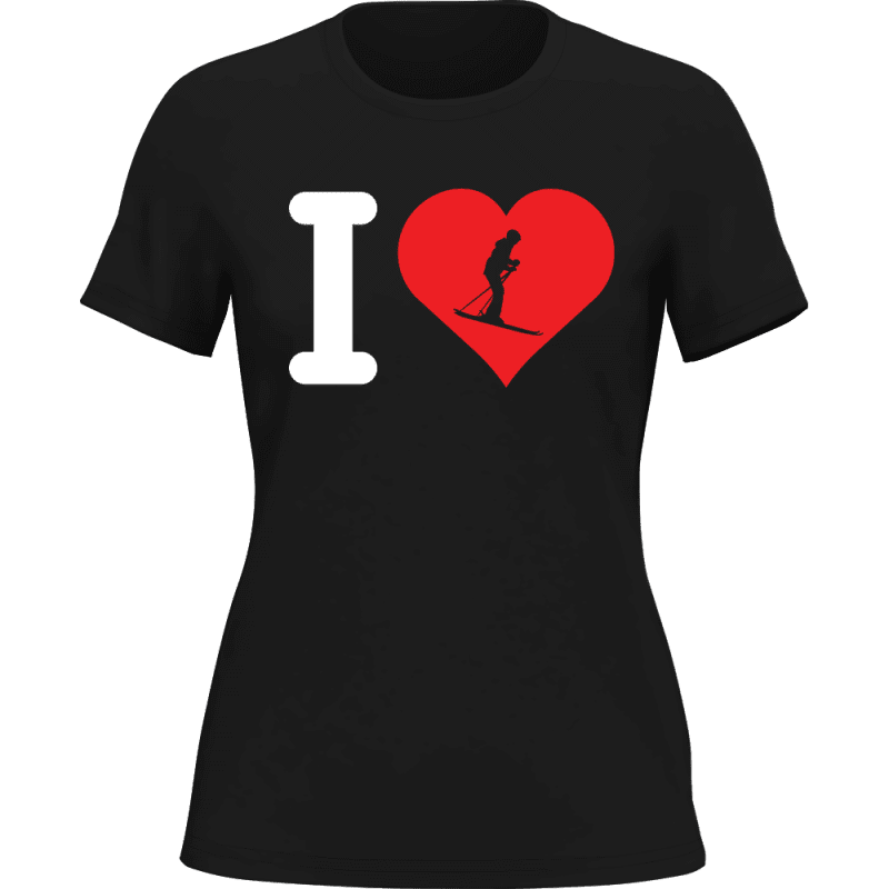 ILoveSkiingwomant shirtBLACK