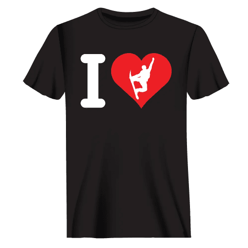 I Love Snowboarding T-Shirt for Men