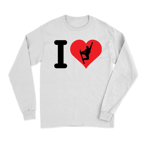 I Love Snowboarding Long Sleeve T-Shirt