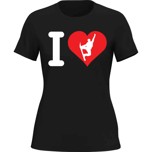 I Love Snowboarding T-Shirt for Women