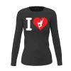 I Love Snowboarding Women Long Sleeve Shirt