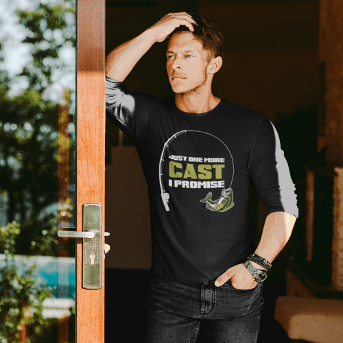 Just one more cast men longsleeve black model