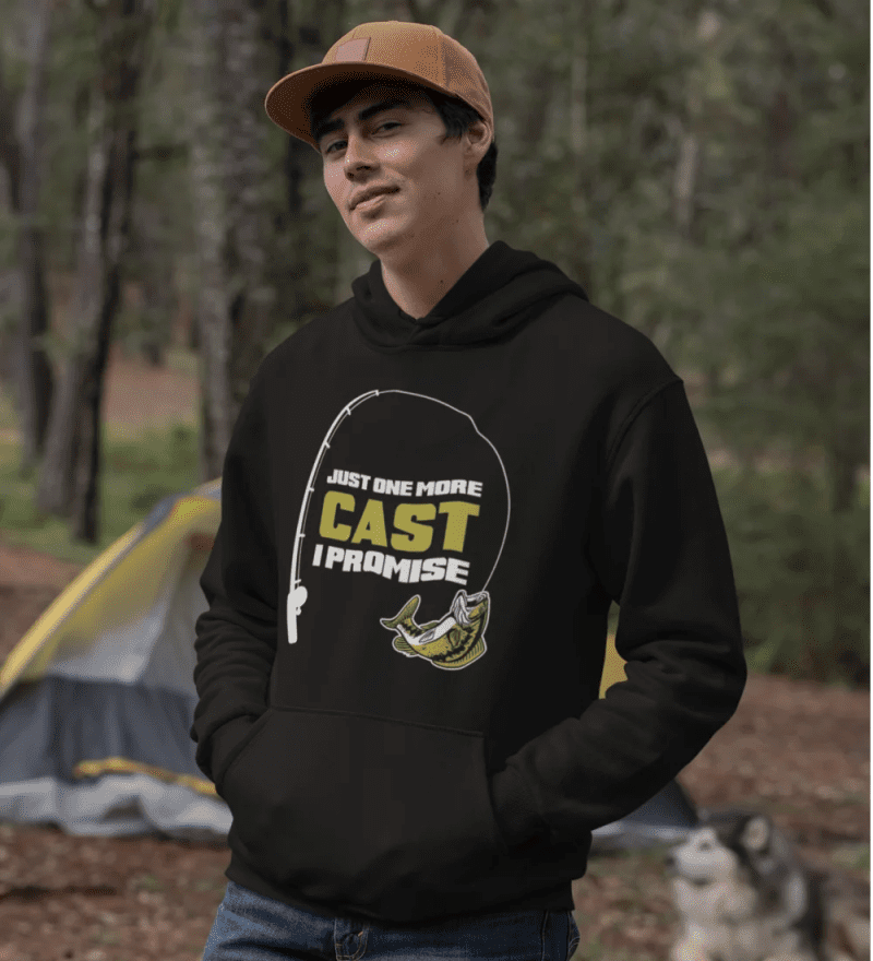 Just one more cast unisex hoodie black model d741edd8 f6ca 4c52 af5e baf6d8ef3d4a