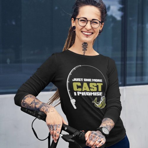 Just one more cast women longsleeve black model