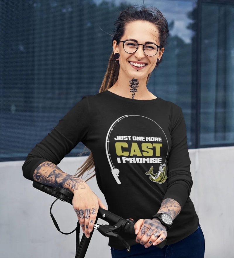 Just one more cast women longsleeve black model