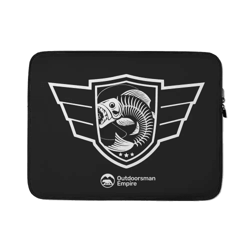 Fishing Air Force Laptop Sleeve