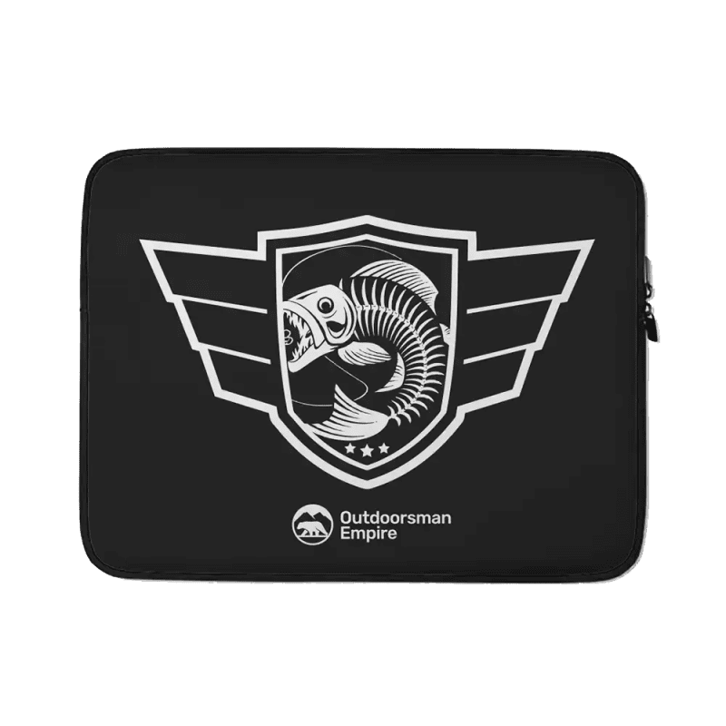 Fishing Air Force Laptop Sleeve