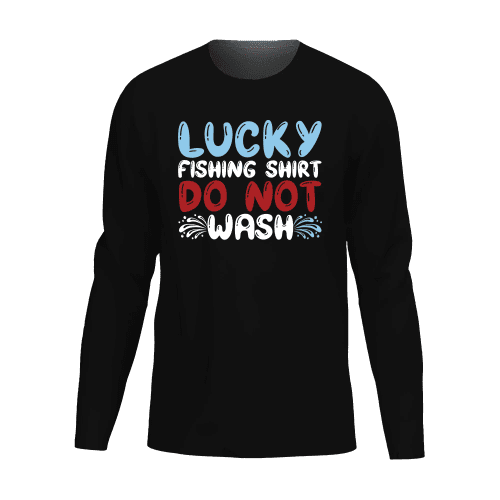 Lucky Fishing Shirt Men Long Sleeve Shirt