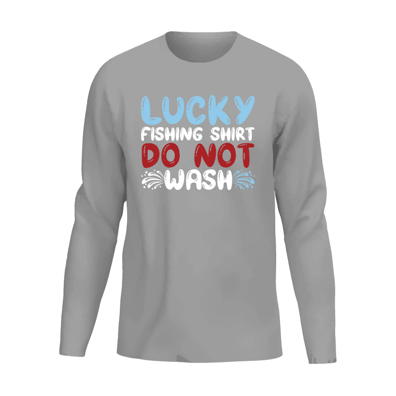 Lucky Fishing Shirt Men Long Sleeve Shirt